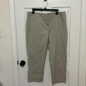 Talbots Mid Rise Capri Pants Sand Color